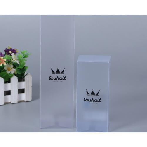 Custom made small clear acrylic box with lid,Matte Lamination clear plastic for cosmetic packing box ---PX20291