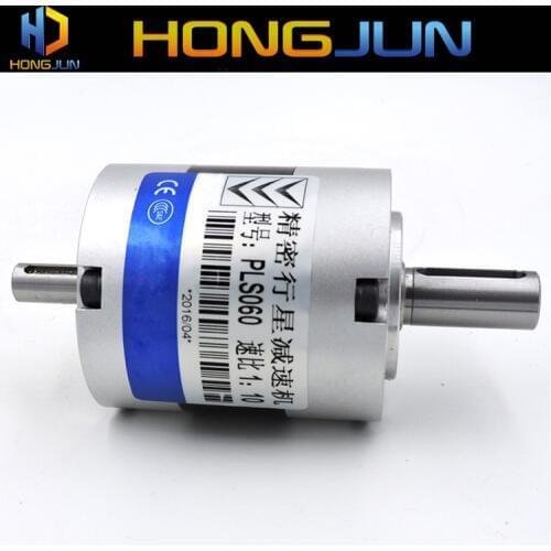 Double shaft planetary gearbox speed reducer PLS090-7K 90mm size ratio 7:1 / 7 to 1