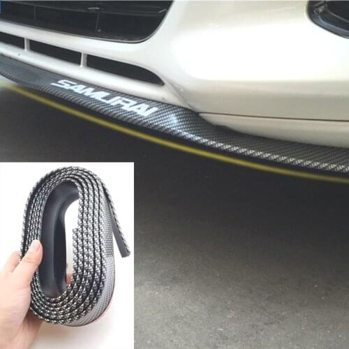 2.5m car bumper lip protector carbon fiber rubber strip for Opel Astra VAUXHALL MOKKA Zafira Insignia Vectra Antara