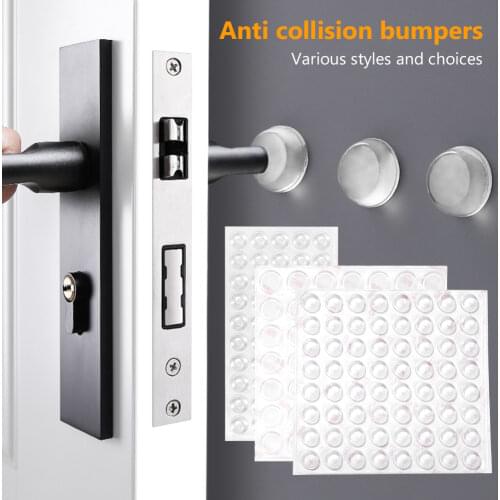 Self Adhesive Rubber Cabinet Door Pad Rubber Damper Buffer Cushion Glass Furniture Kitchen Prevent Noisy Furniture Hardware