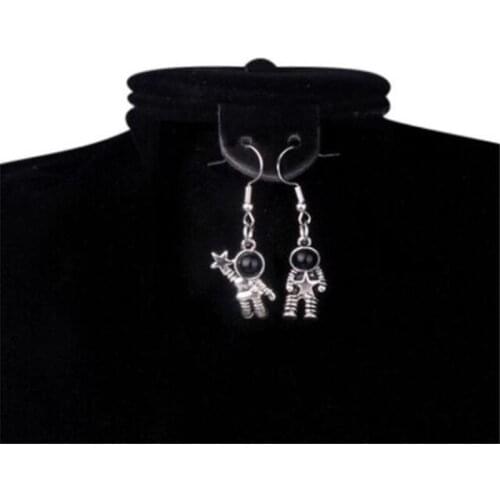11*22mm Pendant Fashion Vintage Star Astronaut Drop Earrings For Women Gifts Zinc Alloy Material Nickel Free di238