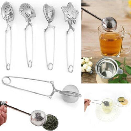 Stainless Steel Tea Infuser Sphere Mesh Tea Strainer Tea Drip Handle Seasoning Hot Pot Ball Infuser Tea Ball Bulk Tea Filter