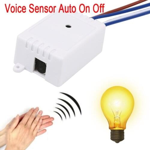 Intelligent Sound Sensor Switch 220V Automatic Module Detector Auto On Off LED Lamp Voice Sensor Light Switch Smart Life Switch