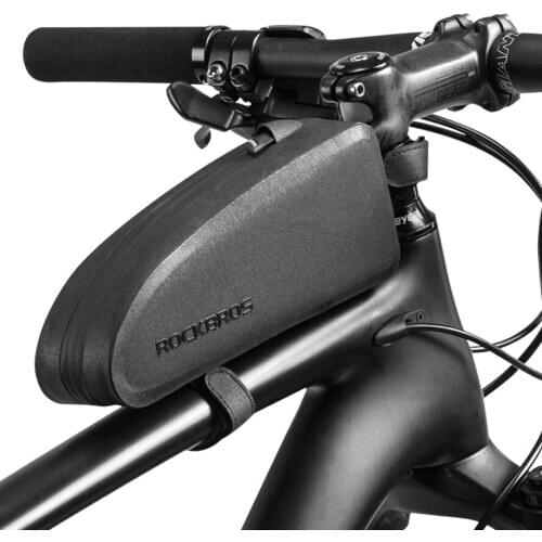 ROCKBROS Waterproof Bicycle Front Frame Bags MTB Road Bike Frame Front Tube Bag Rainproof Cycling Saddle Bag Bike Accessories