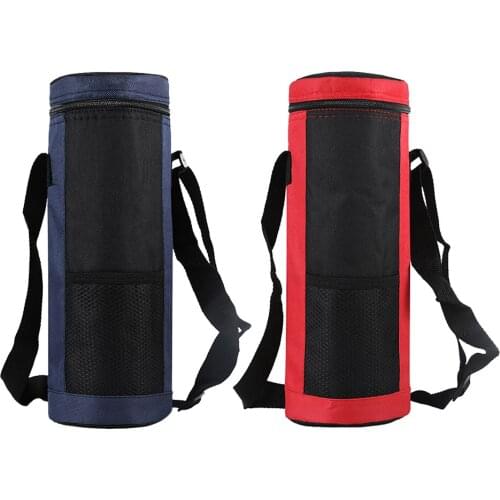 Water Bottle Cooler Bag Portable Drink Cup Bottle Pouch Insulated Cooler Bags for Outdoor Travel Camping Hiking Running Gym