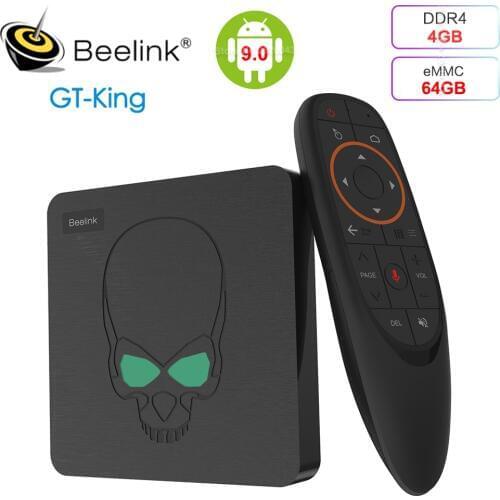 Beelink GT King New Upgrade Amlogic S922X Smart Android 9.0 Tv Box 4GB 64GB WIFI 6 LAN 1000M Bluetooth 4.1 HDR 4K Media Player