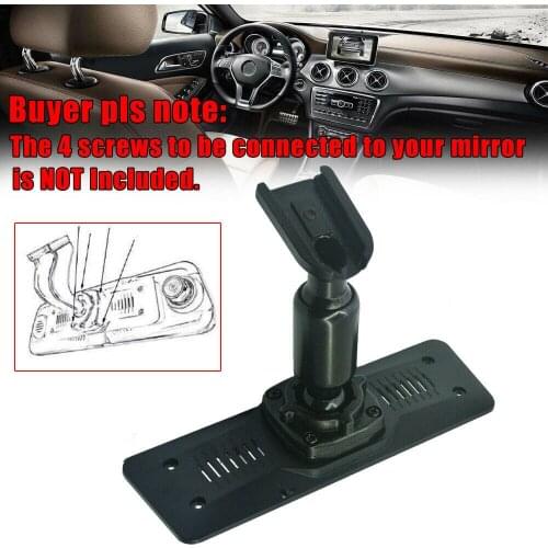 Interior Rear View Mirror Back Plate Panel +Bracket For Car DVR Instead Of Strap Car Rearview Mirror Mounting Bracket