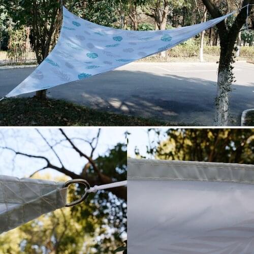 Canopy Waterproof Sunscreen Oxford Cloth Equilateral Triangle With Ropes Windproof Easy Install Camping Shade Sail Outdoor Patio