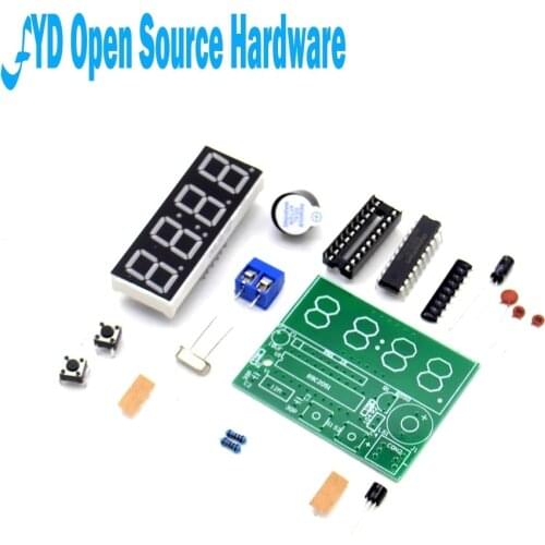 High Quality C51 4 Bits Electronic Clock Electronic Production Suite DIY Kits