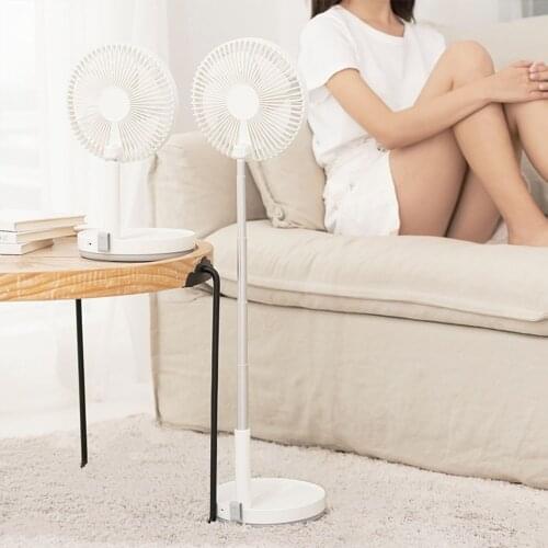 Charging Electric Personal 3.7V 8000mAh Big Battery Operated Recharge Circulator Air Conditioner High Table Stand Cooler Fan