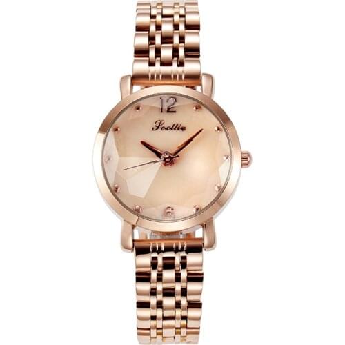 2019 Scottie New Rose Gold Women Watch Top Brand Luxury Business Quartz Ladies Female Wrist Watch Gift Clock Relogio Feminin