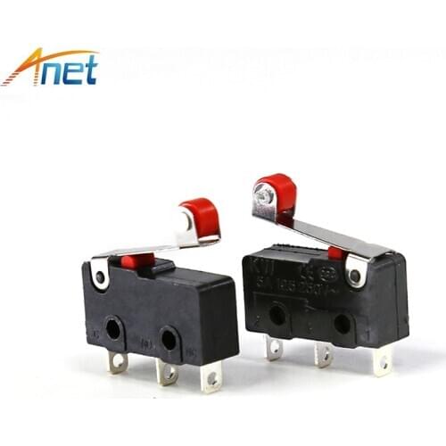 10pcs/lot KW11-3Z Limit Switch 3D Printer Accessories Part Stroke Switch X Y Z Axis Limit Switch for Anet 3d printer