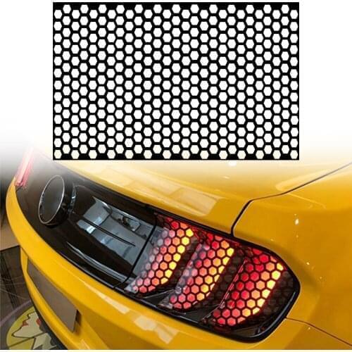 Car Rear Tail Light Honeycomb Stickers For Lada Priora Sedan Sport Kalina Granta Vesta X-Ray XRay