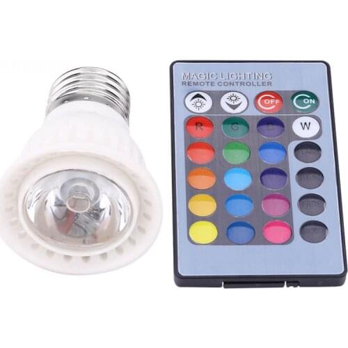 3W E27 10 Color Change LED RGB Bulb lampara Magic LED Lamp Light Bulb+24 Keys IR Remote Controller Colorful Lights Bulb