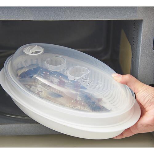 Food Steamer Kitchen Microwave Oven Steamer Silicone Folding Bowl Container Baking Fish Steam Roaster Bread Food Cook Tool