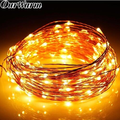 OurWarm 10M DIY Photo String Lights with Clip 100 LED Fairy String Lights Party Decoration For Home Wedding Birthday Supplies