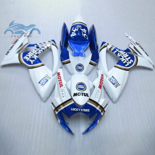 Injection Fairing kits for SUZUKI GSXR600 750 2006 2007 motorcycle sport fairings kit GSXR750 GSX R600 K6 06 07 blue white parts