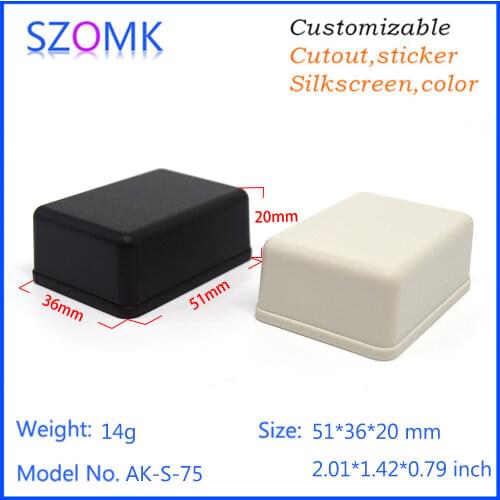 Abs plastic electronics enclosure (20 pcs) 51*36*20mm szomk small control box electronic project box electronic case
