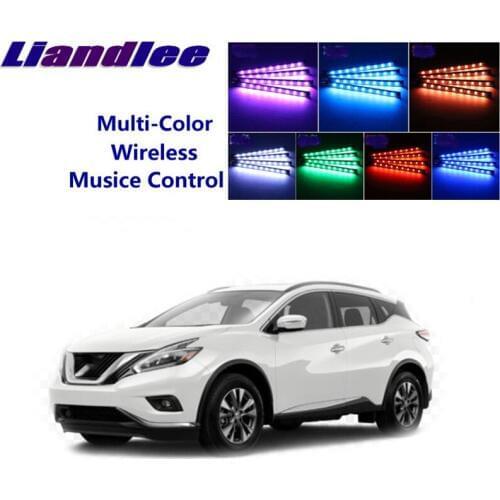 LiandLee For NissanNew New Murano MK3 2014~2019 Car Interior UnderDash FootWell Seat Accent Music Rhythm Ambient Light