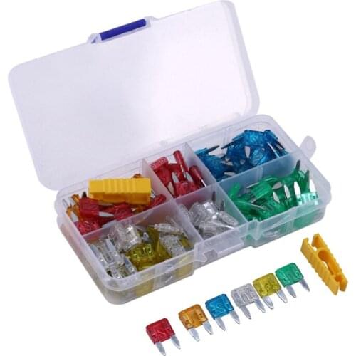 Hot 120 Pieces 5A 10A 15A 20A 25A 30A Mini Blade Tool Assortment Automotive Car Truck Accessory Tools