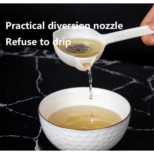Long Handle Oil Soup Separate Spoon Home Strainer Cooking Colander Kitchen Scoop Ladle Dinner Tableware Kitchen Accessories