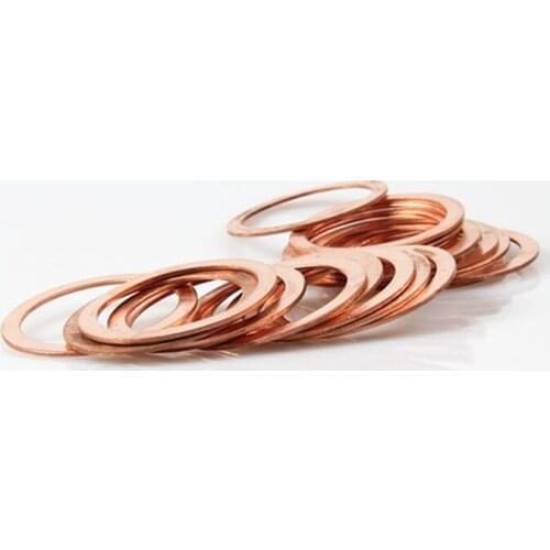 M5 M6 M7 M8 M10 M12 M13 M14 M16 M17 M18 M19 M20 M21 M22 M25 M26 M27 M30 Copper Boat Crush Washer Flat Seal Gasket Ring Sump Plug