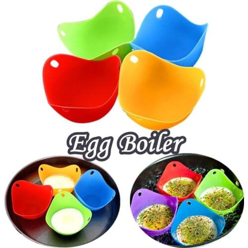 Multicolor Options High Temperature Silicone Egg Boiler Making Eggs Creative Egg Steamer Egg Holder Egg Mold Mini Egg Cooker