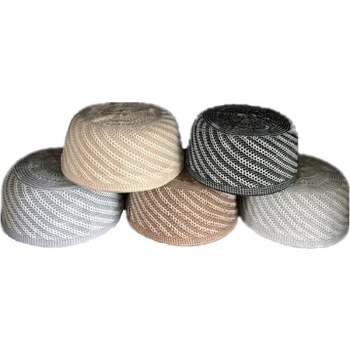 Muslim Men Women Hat Cap Velvet Prayer Kufi Islam Bonnet Islamic Hijab Saudi Arabia Musulman Turban Headwraps Topi Knit Turkish