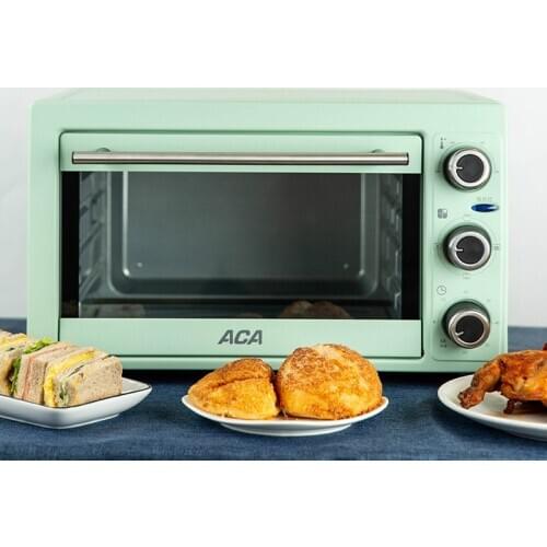 JRM0142 ACA ATO-MJ28K Oven Household 28L Electric Oven Horizontal High Fire Cook Timer Machine Baking Cake Biscuit Good Maker