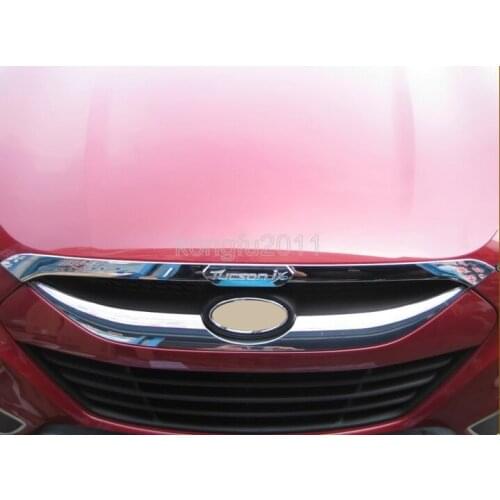 For Hyundai IX35 Tucson 2010 2011 2012 2013 2014 ABS Chrome Front Grille Around Trim 1 PCS