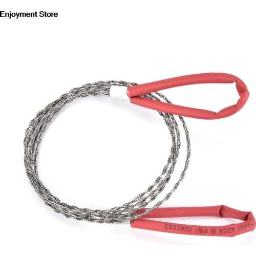 Practical Manual Hand Steel Rope Chain Saw Portable Emergency Survival Gear Steel Wire Kits Travel Tools Outdoor Camping Hiking