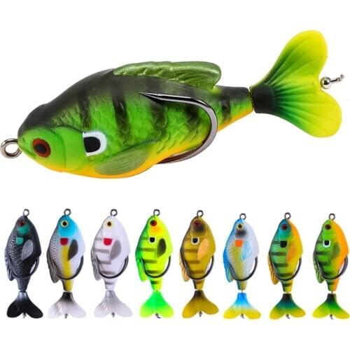 Rotate Tail Crank Fishing Lure Wobbles 7.5cm 8.5g Topwater Soft Baits Lifelike Artificial Hard Bait Bass Pike Fishing Tackle
