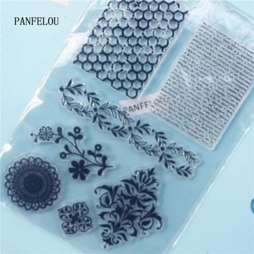 The Grid Snow Clear Stamp DIY Silicone Seals Scrapbooking/Card Making/Photo Album Decoration Supplies Sheets