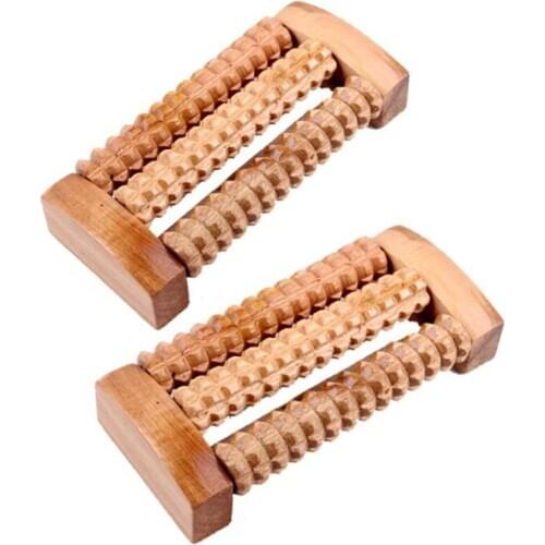 Foot Massager Roller, Wooden Foot Roller, Relieve Plantar Fasciitis, Stress, Heel, Arch Pain, Shiatsu Acupressure Relaxation