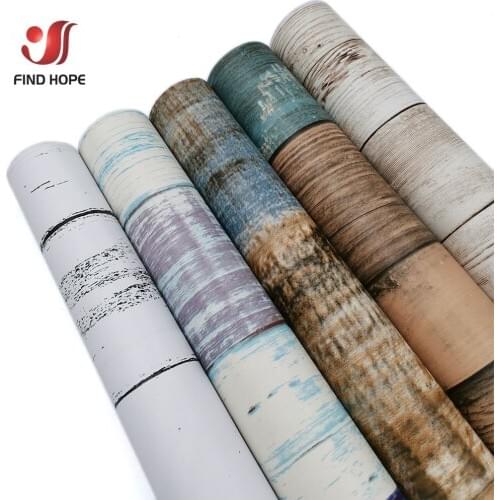Wood Grain Contact Paper Peel and Stick Self Adhesive Wall Sticker Kitchen Furniture Decor Removable 45*20cm/100cm