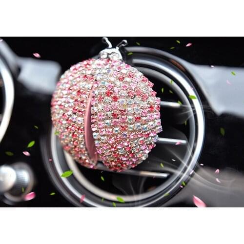 Cute Animal Car Air Freshener Vent Outlet Perfume Scent Interior Decoration Ladybug Aromatherapy Clip Bling Bling Car Styling