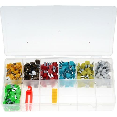 1SET 12V 24V 32V Universal Automobile Fuse Box with 280pcs Car MICRO 2 Inserts Blade Fuse
