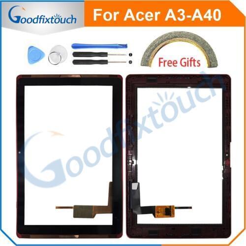 10.1" For Acer Iconia One 10 A3-A40 Tablet Front Touch Screen Digitizer Panel Sensor Glass Lens Replacement Parts