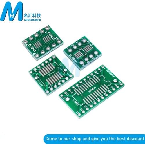 10PCS PCB Board SMD Turn To DIP SOP SSOP TSSOP SOP8 SOP10 SOP14 SOP16 SOP20 SOP-8 10 SOP-14 SOP-16 SOP-20 24 SOP-28 SMT To DIP