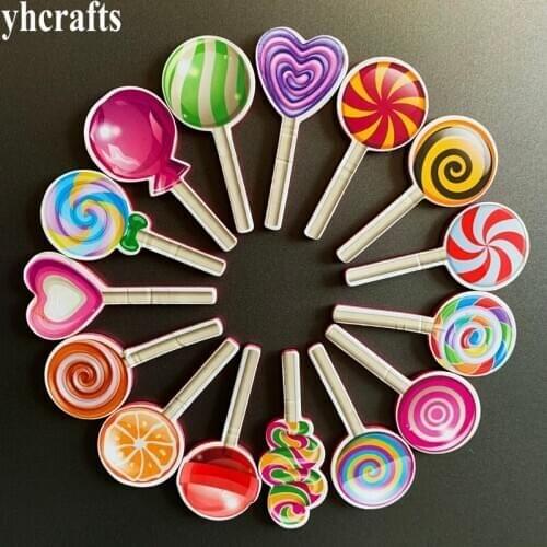 16PCS New Lollipop Cake Food Animals Cake Fridge Magnets Home decoration Magnetic Sticker Birthday gifts Kindergarten crafts OEM