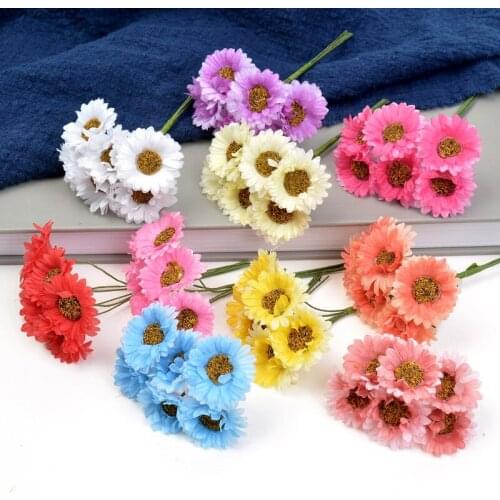 3pcsDIY Handmade Accessories Garland Material Wedding Candies Box Accessories Daisy Bouquet SUNFLOWER Sunflower Ground Push