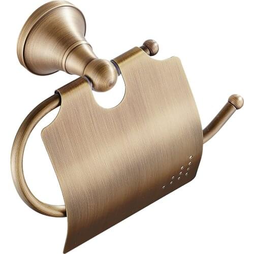 Antique Bathroom Toilet Paper Holder Waterproof Roll Paper Rack Wall Mounted