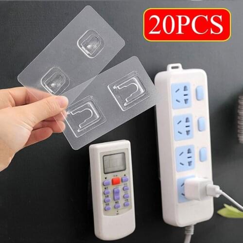 1-12 Pairs Hook Double-Sided Adhesive Hooks Wall Hangers Suction Cup Bathroom Storage Holder For Kitchen Socket Organizer Holder