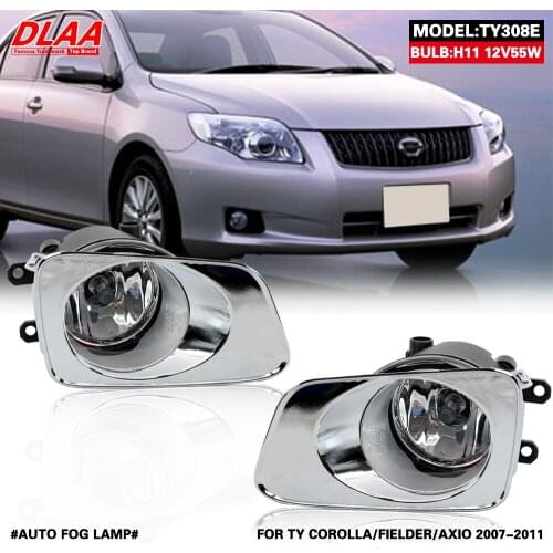 DLAA For COROLLA FIELDER AXIO 2007 2008 2009 2010 2011 Front Fog Lights Car Styling Spot Light Fog Lamps With Switch - 1 Pair