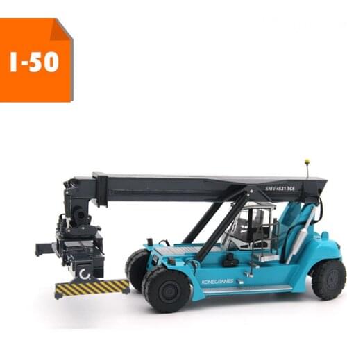 1/50 Scale Konecranes container reach crane Construction machinery vehicle car model Alloy diecast toys collection show