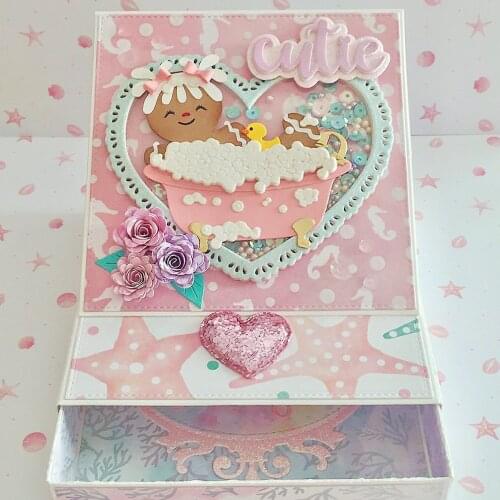 KSCRAFT 3D Drawer with Easel Card Metal Cutting Dies Stencils for DIY Scrapbooking Decorative Embossing DIY Paper Card