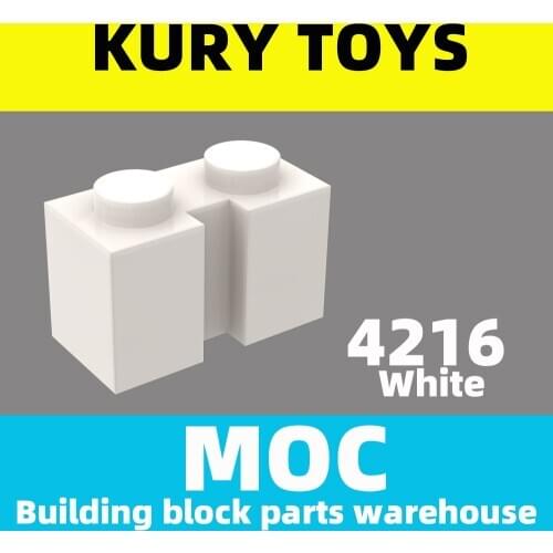 Kury Toys DIY MOC For 4216 Building block parts For Brick, Modified 1 x 2 with Groove For Modified Brick