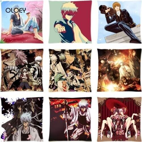 Hot Sale Cartoon Square Polyester Pillowcase for Home Bedroom Hotel Car Office Decorative Pillowcase Soft and Comfortable45x45cm