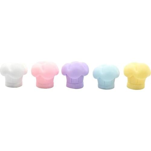 5Pcs Miniature Resin Chef Hat Decorative Mini Accessories Toys for Mobile Phone Case