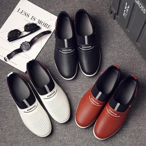 New Summer Increased Leather Men Oxford Shoes Business Wedding Shoes Hole Business Causal Fashion Oxfords Men Dress Shoes